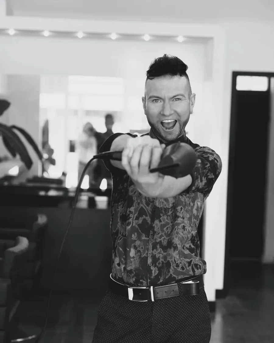 Ryan Waugh in the salon